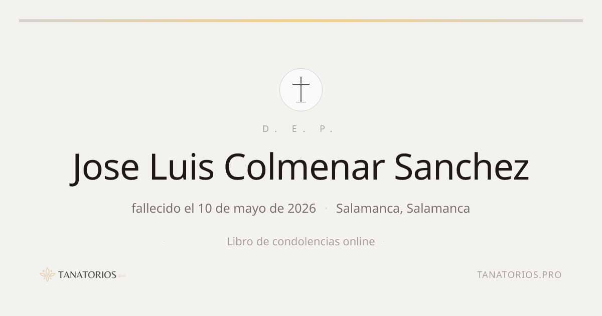 Memorial de Jose Luis Colmenar Sanchez