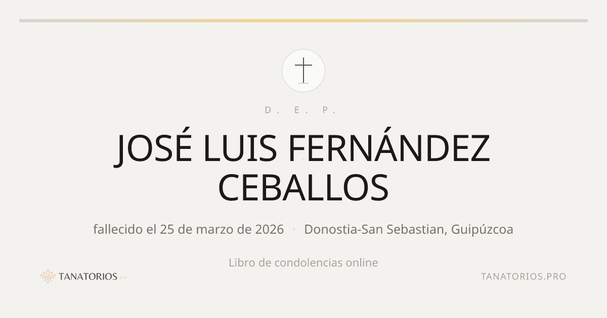Memorial de JOSÉ LUIS FERNÁNDEZ CEBALLOS
