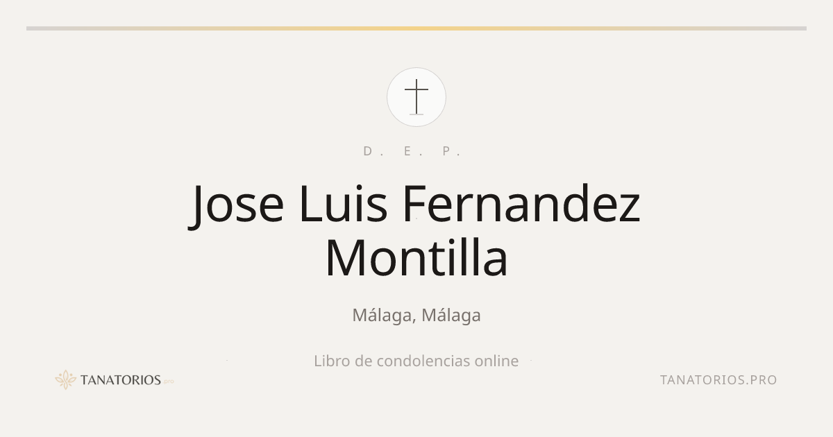 Memorial de Jose Luis Fernandez Montilla