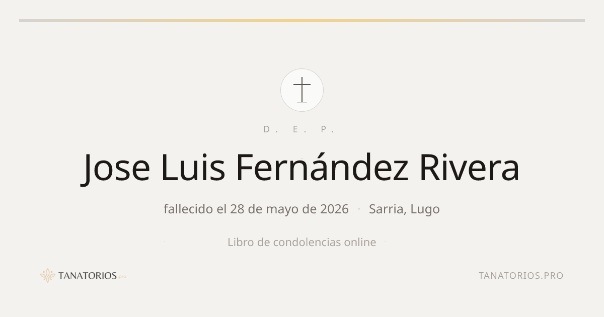 Memorial de Jose Luis Fernández Rivera
