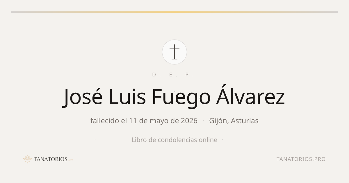 Memorial de José Luis Fuego Álvarez