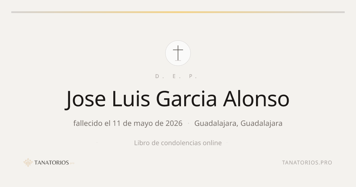 Memorial de Jose Luis Garcia Alonso