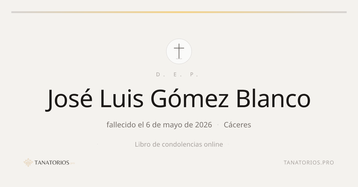 Memorial de José Luis Gómez Blanco