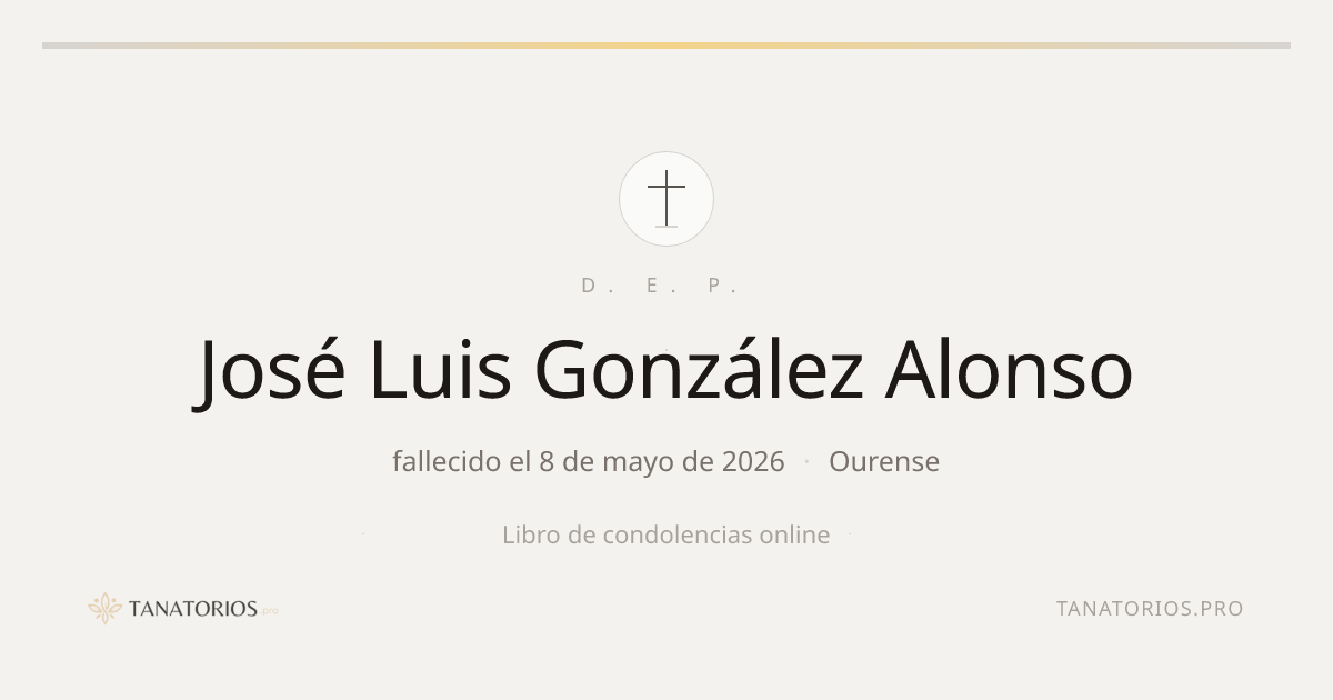 Memorial de José Luis González Alonso
