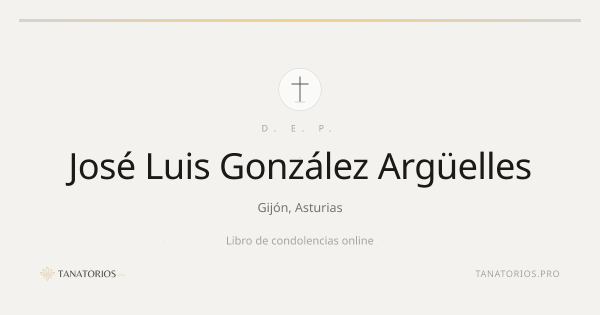 Memorial de José Luis González Argüelles