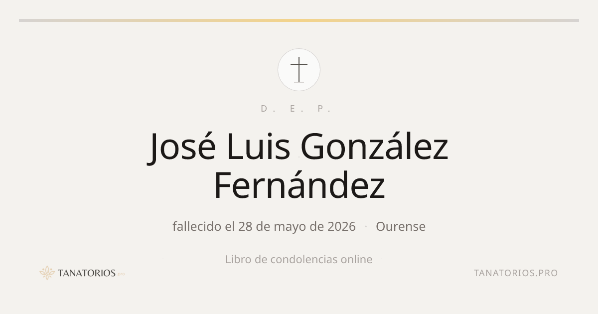 Memorial de José Luis González Fernández