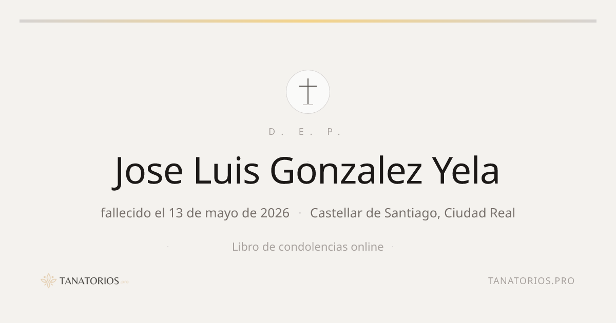 Memorial de Jose Luis Gonzalez Yela