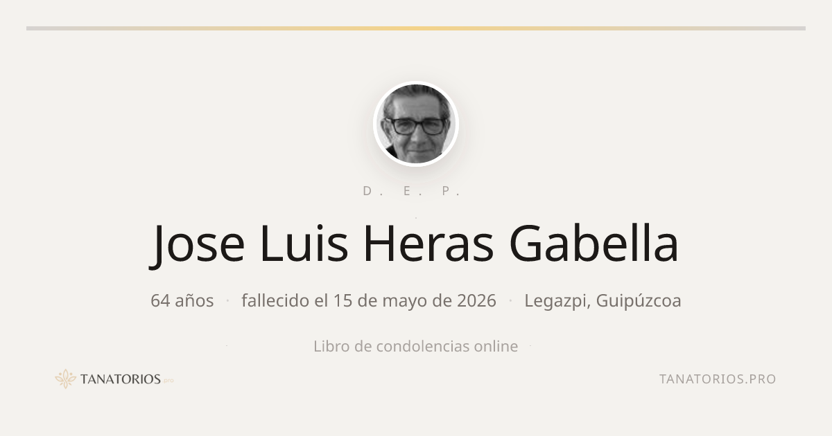 Memorial de Jose Luis Heras Gabella