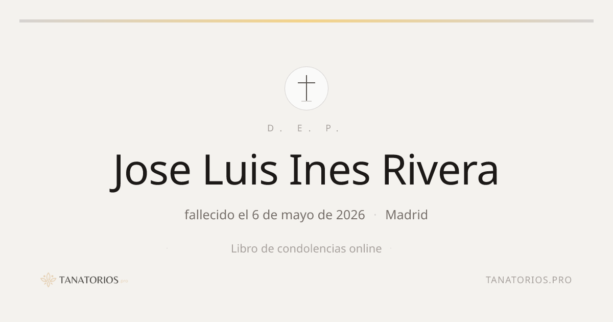 Memorial de Jose Luis Ines Rivera