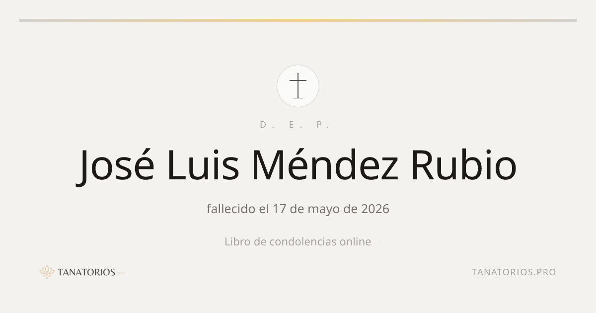 Memorial de José Luis Méndez Rubio