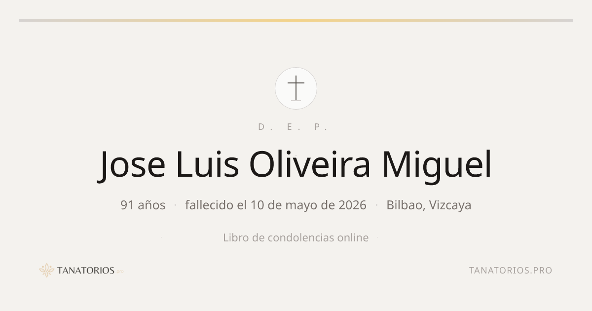 Memorial de Jose Luis Oliveira Miguel