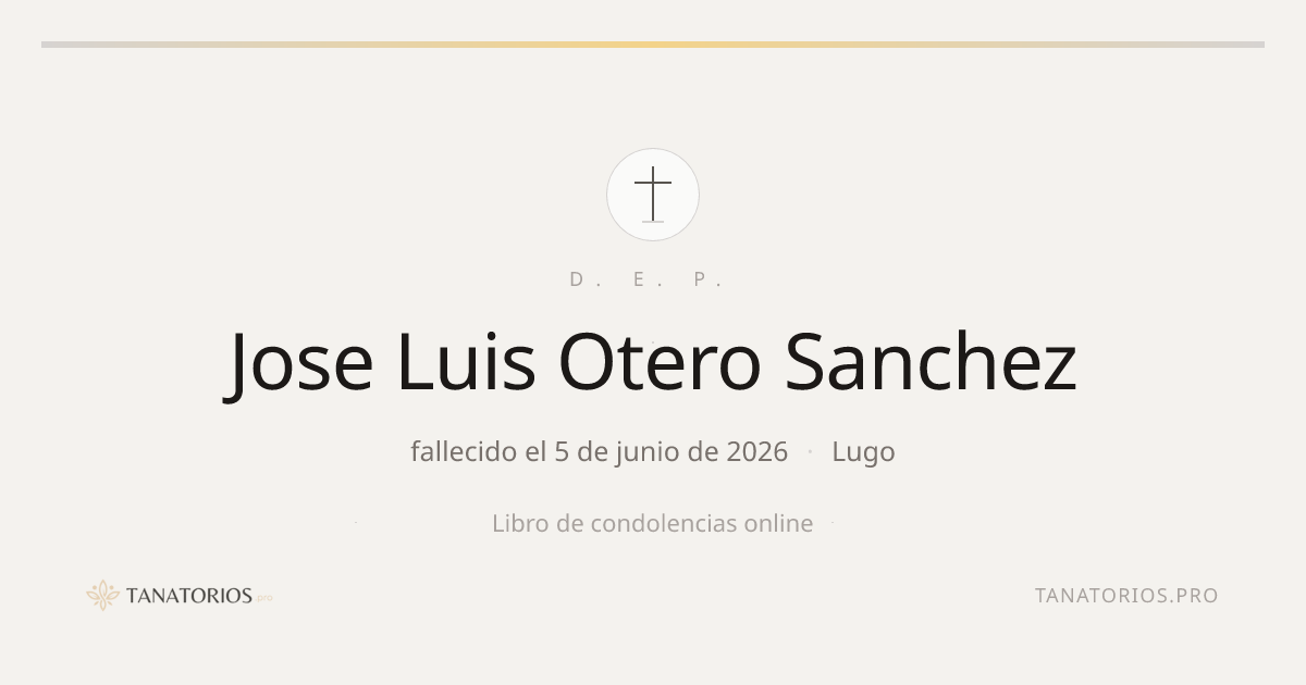 Memorial de Jose Luis Otero Sanchez