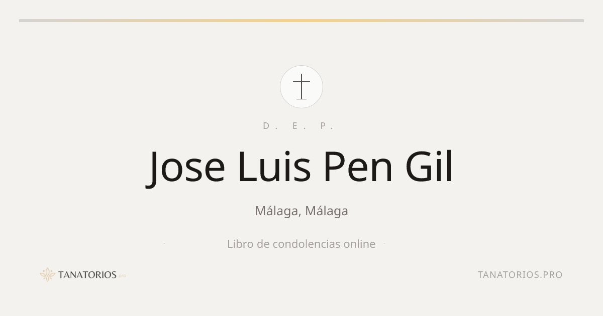 Memorial de Jose Luis Pen Gil