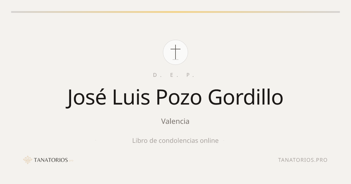 Memorial de José Luis Pozo Gordillo