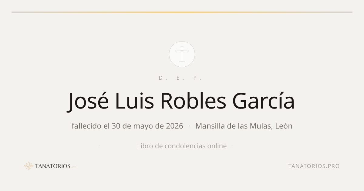 Memorial de José Luis Robles García