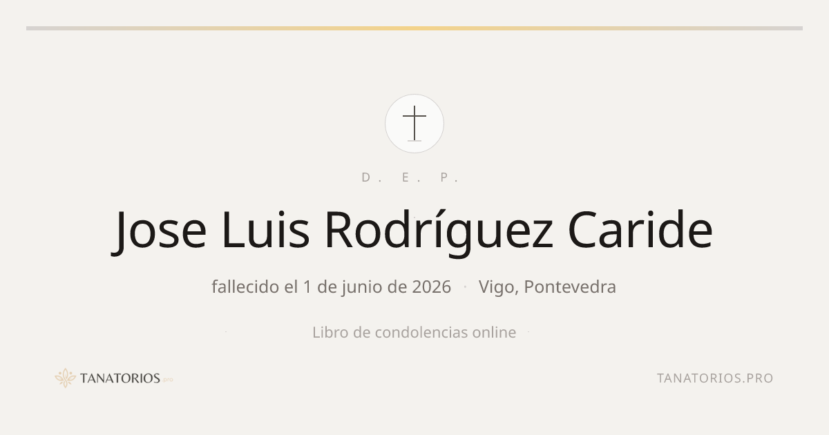 Memorial de Jose Luis Rodríguez Caride