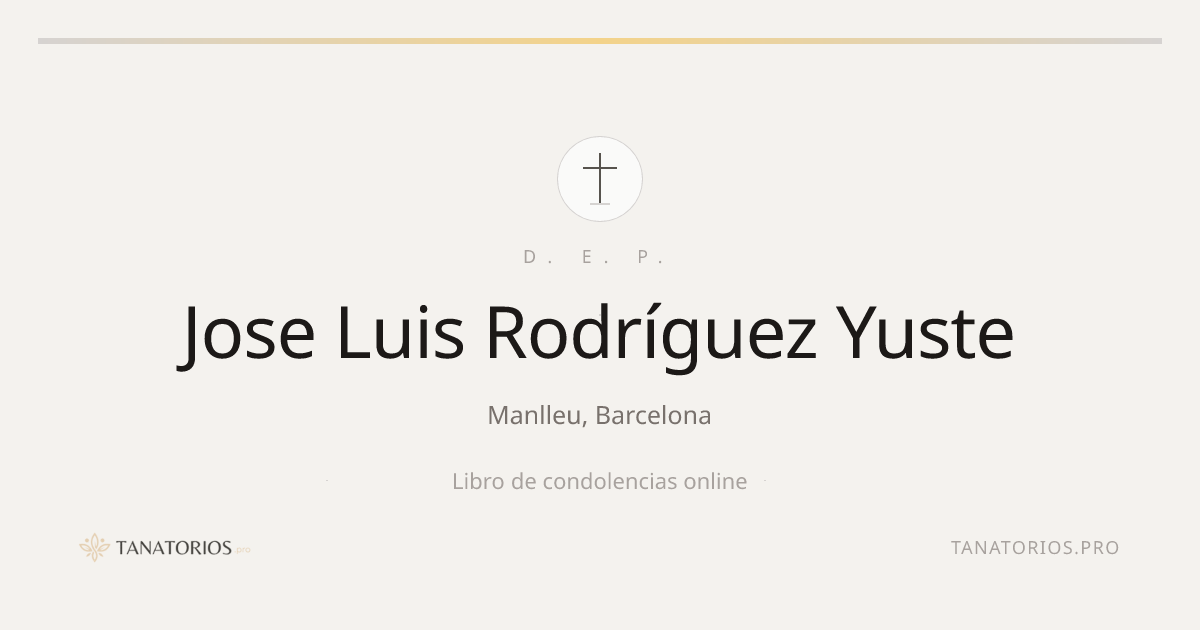 Memorial de Jose Luis Rodríguez Yuste