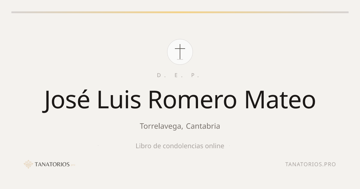 Memorial de José Luis Romero Mateo