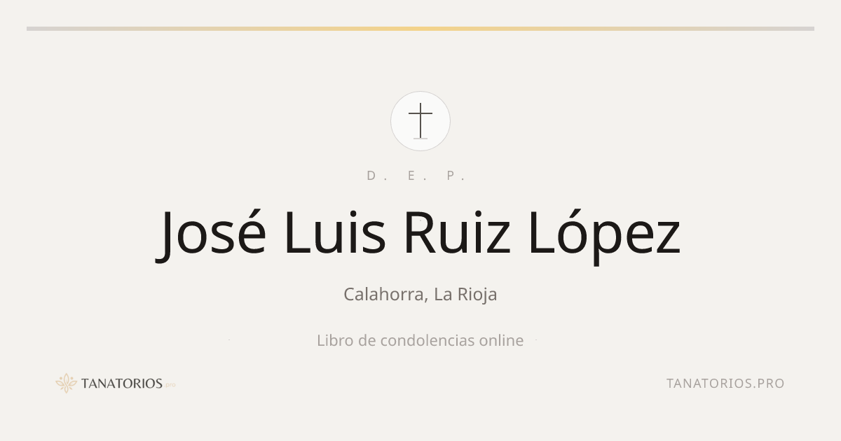 Memorial de José Luis Ruiz López