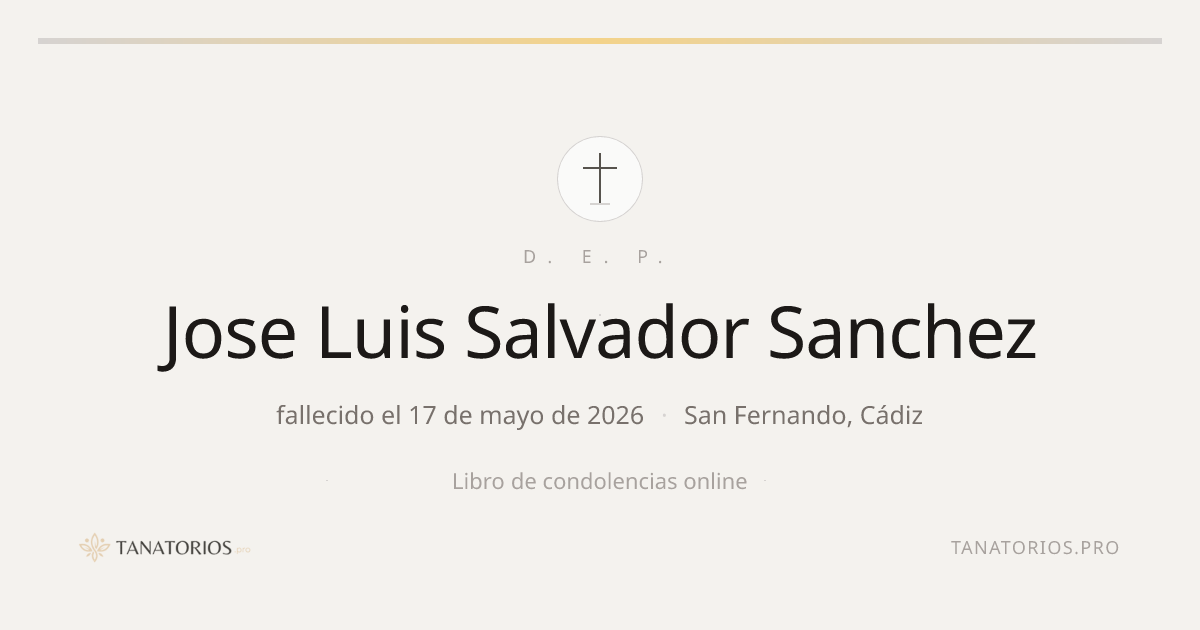 Memorial de Jose Luis Salvador Sanchez