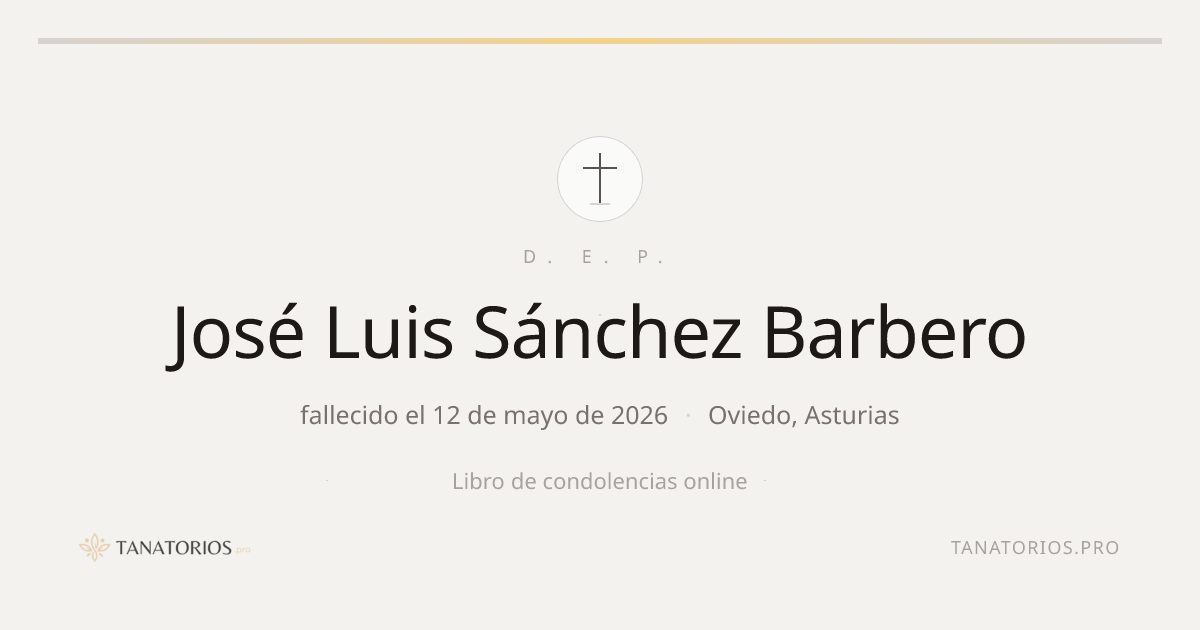 Memorial de José Luis Sánchez Barbero