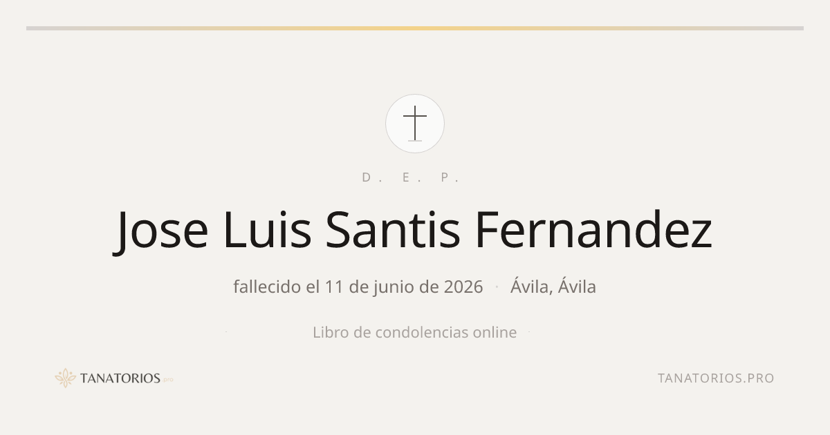 Memorial de Jose Luis Santis Fernandez