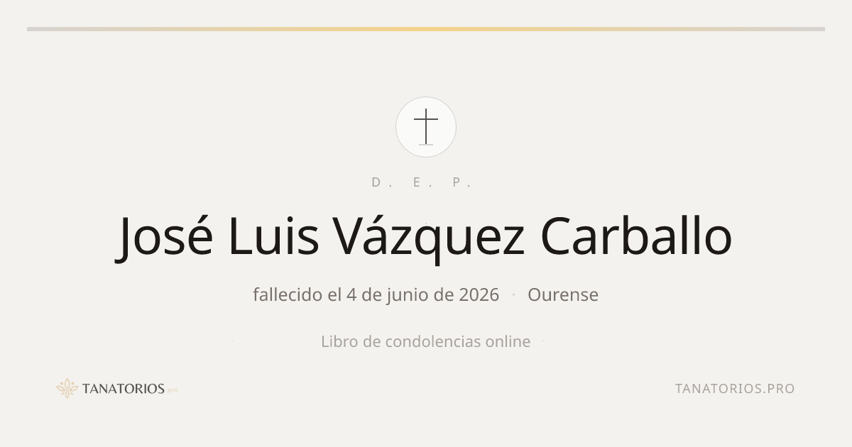 Memorial de José Luis Vázquez Carballo