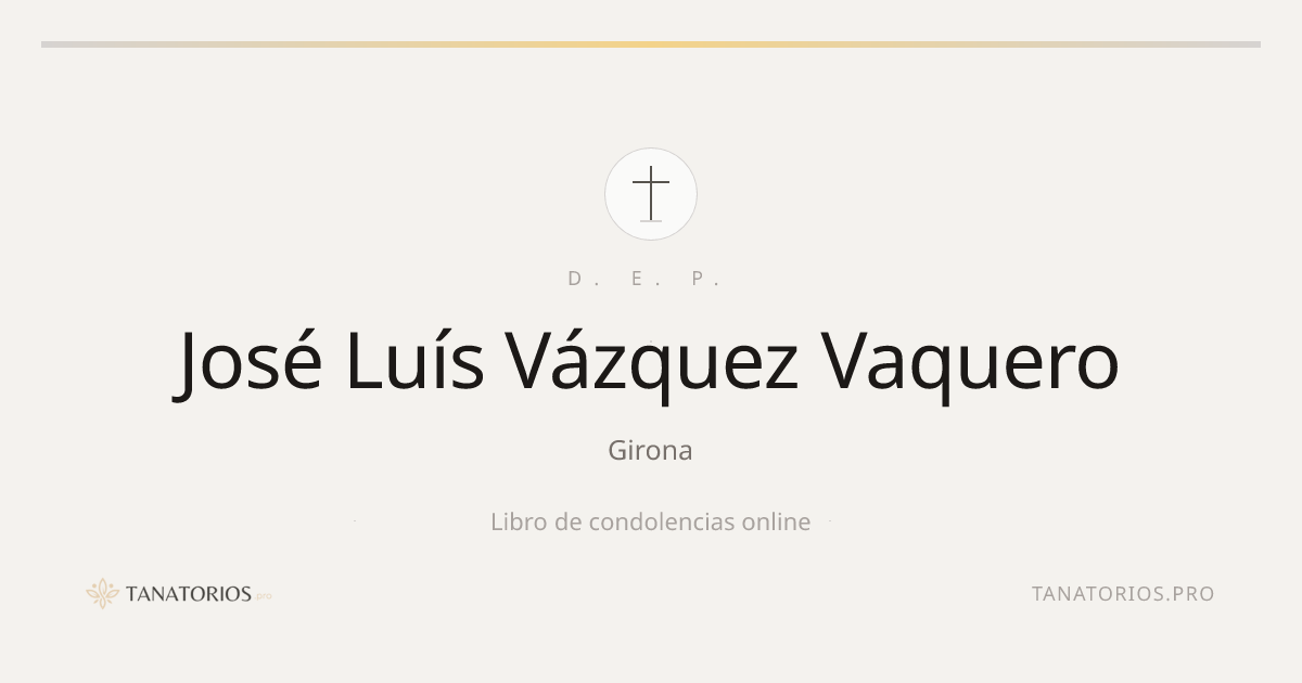 Memorial de José Luís Vázquez Vaquero
