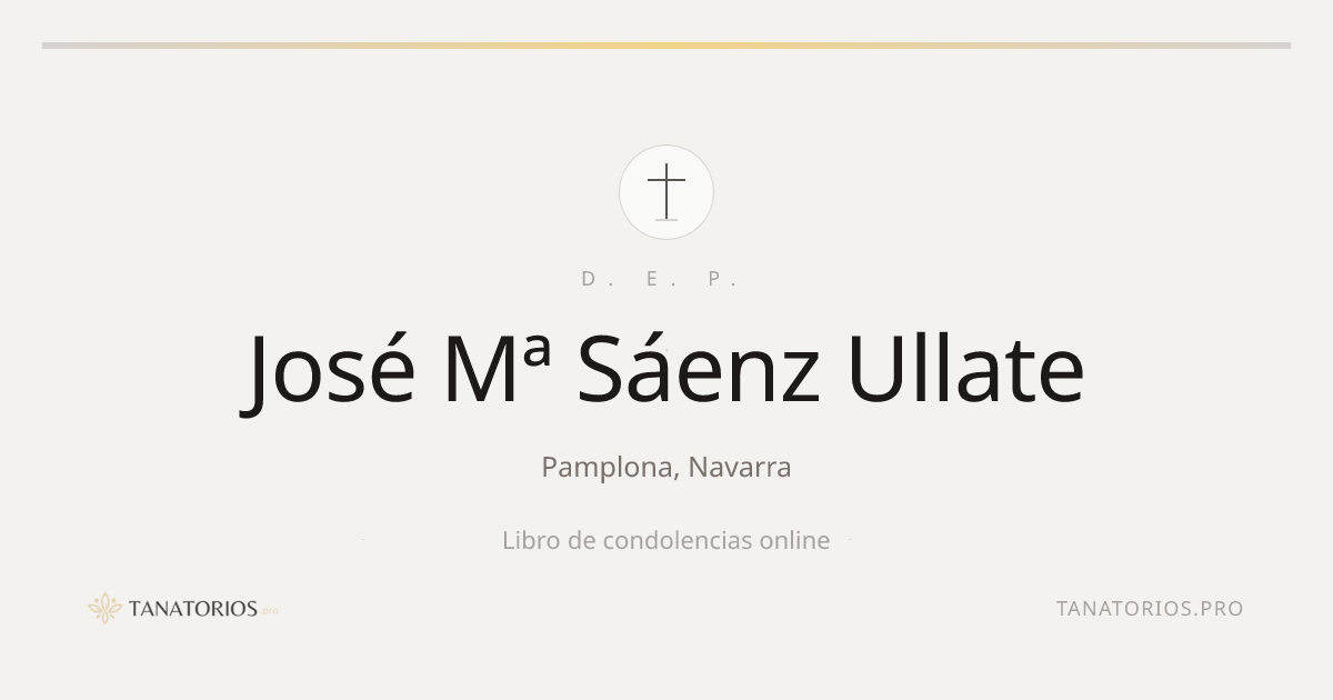 Memorial de José Mª Sáenz Ullate