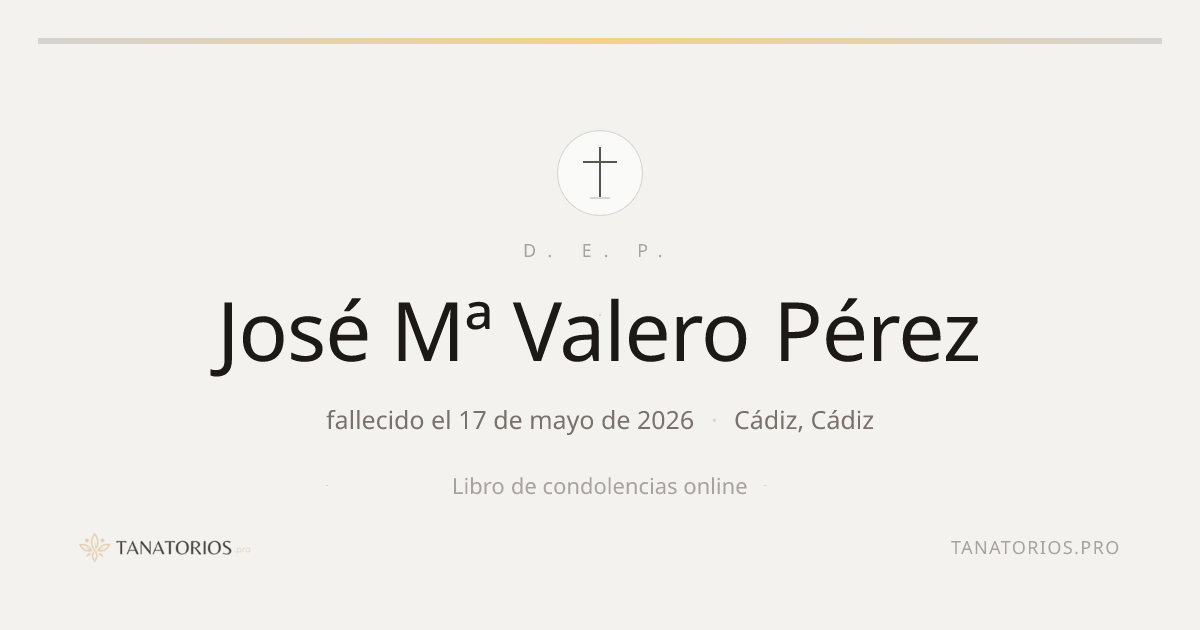 Memorial de José Mª Valero Pérez
