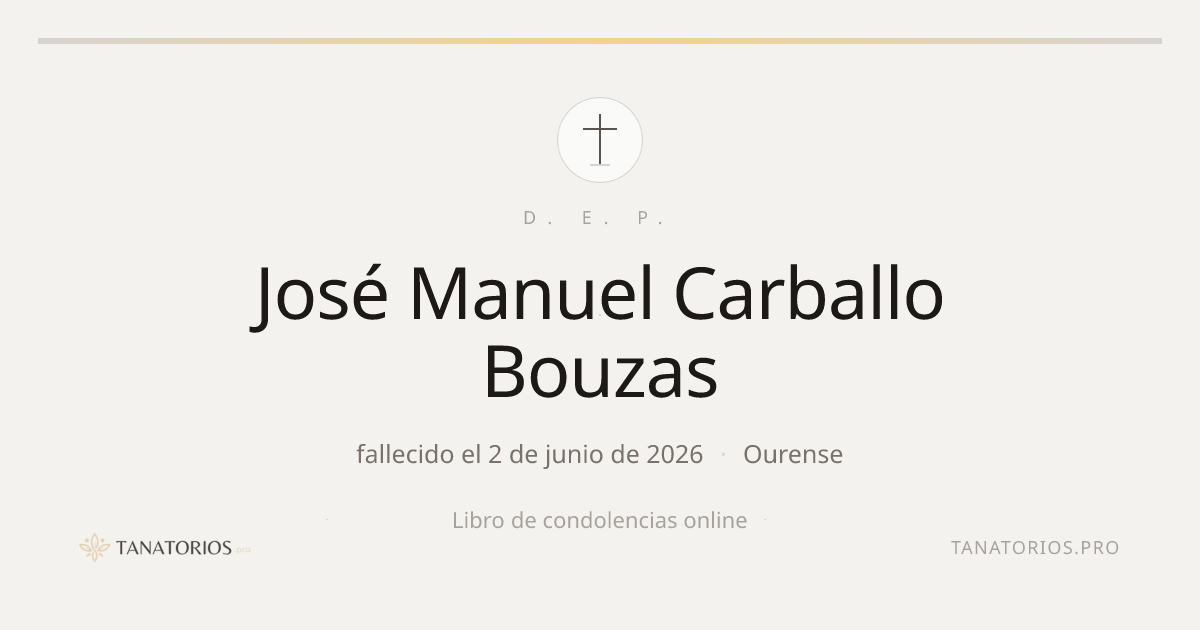 Memorial de José Manuel Carballo Bouzas
