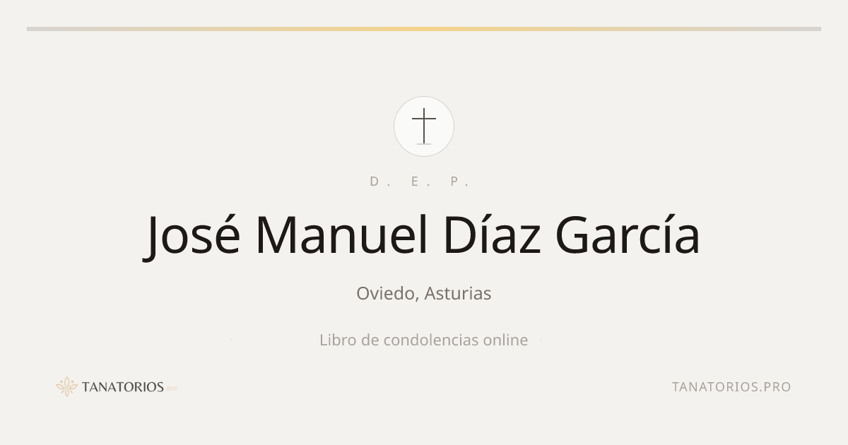 Memorial de José Manuel Díaz García