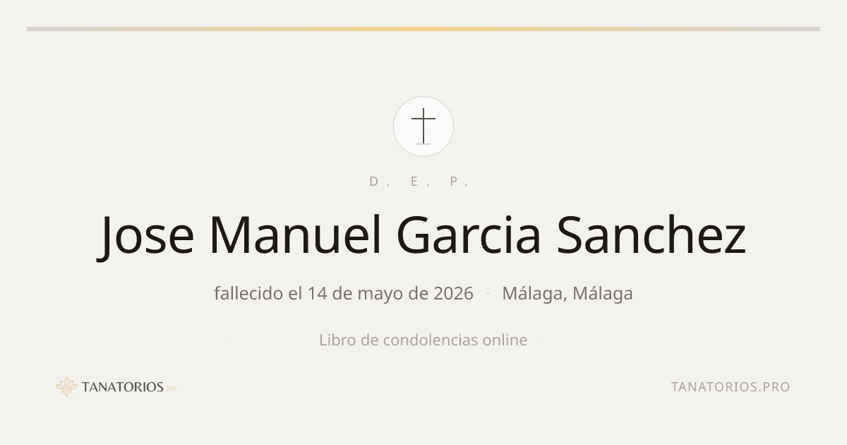 Memorial de Jose Manuel Garcia Sanchez