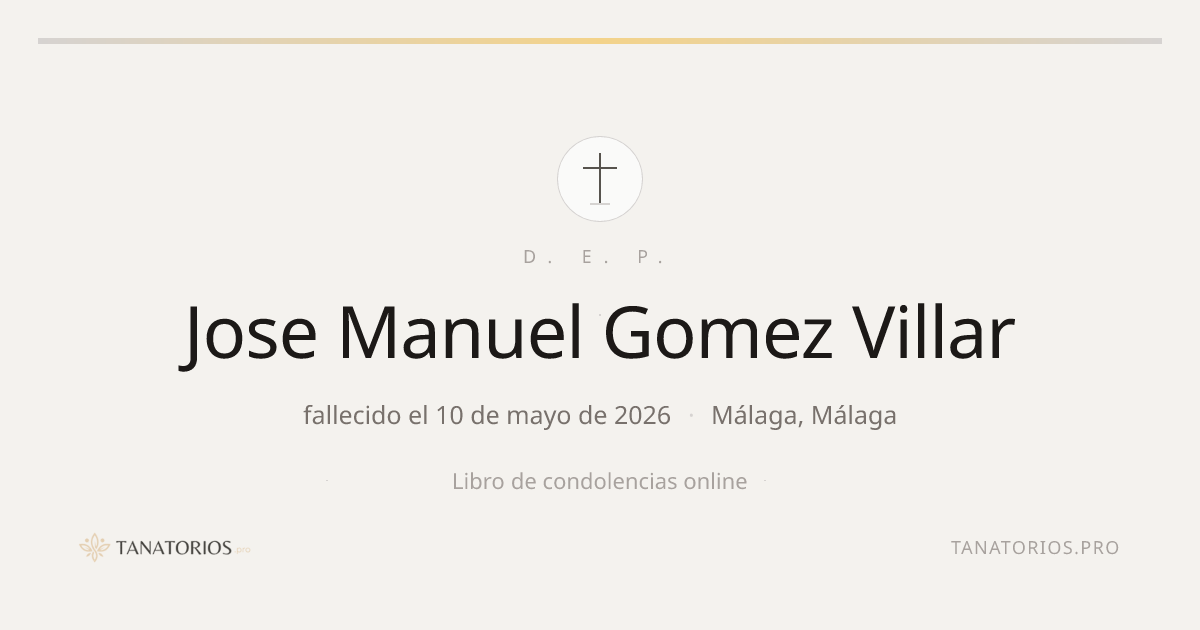 Memorial de Jose Manuel Gomez Villar