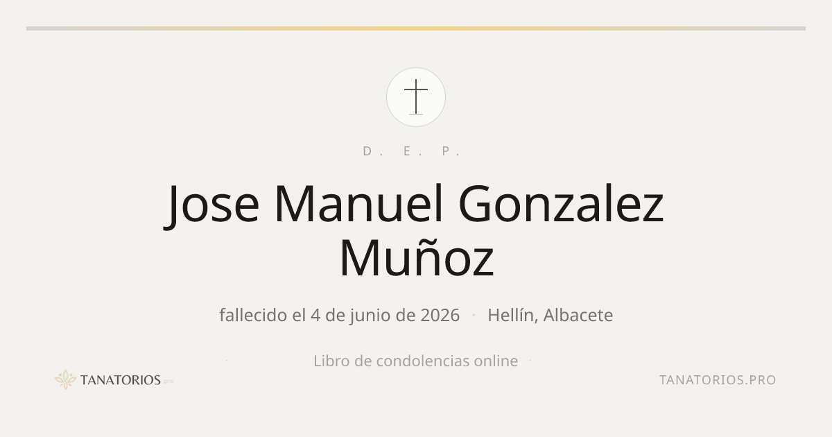 Memorial de Jose Manuel Gonzalez Muñoz
