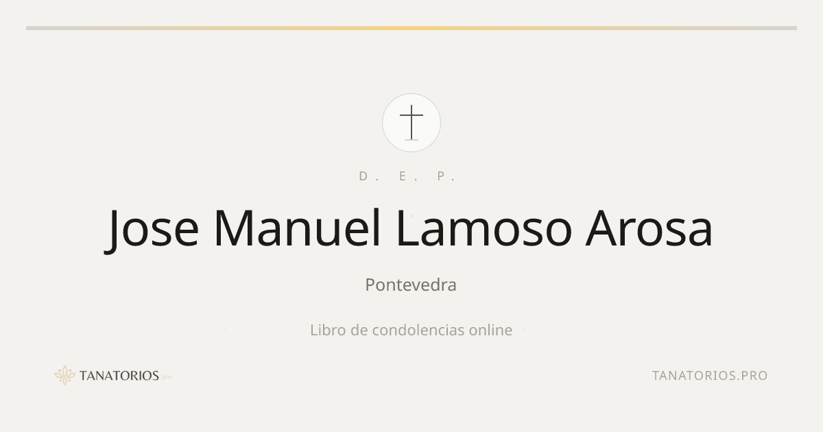 Memorial de Jose Manuel Lamoso Arosa