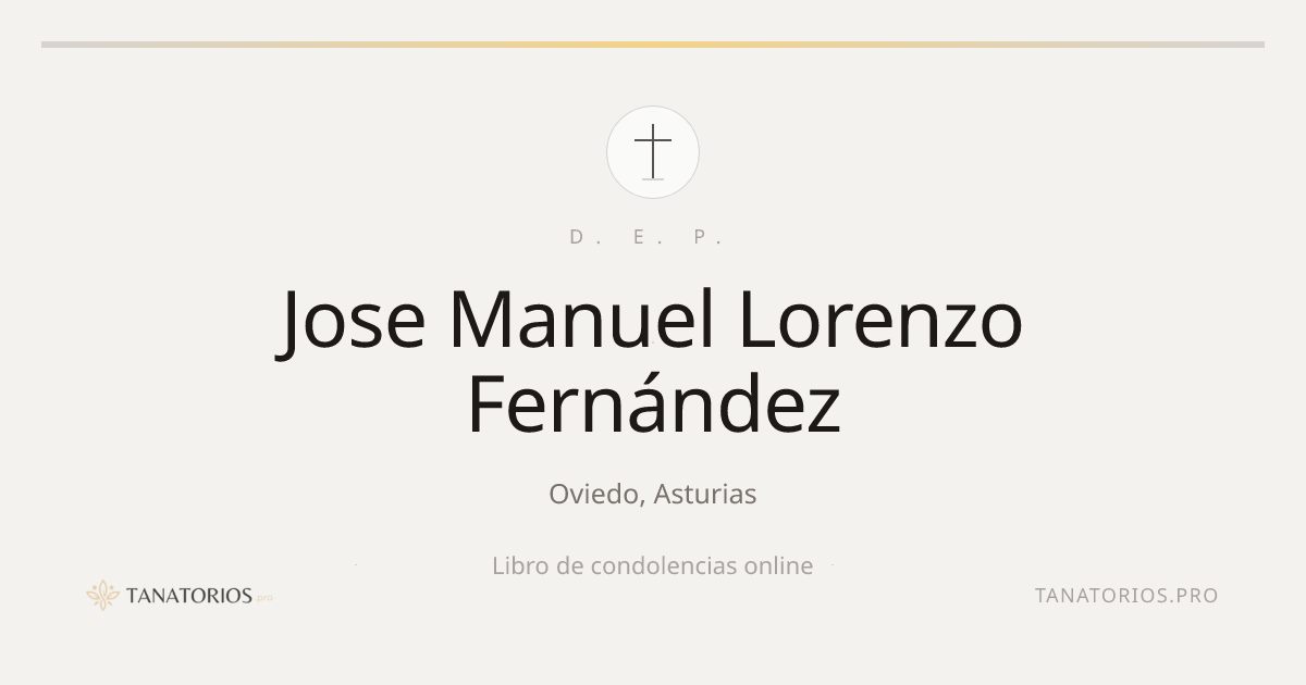 Memorial de Jose Manuel Lorenzo Fernández