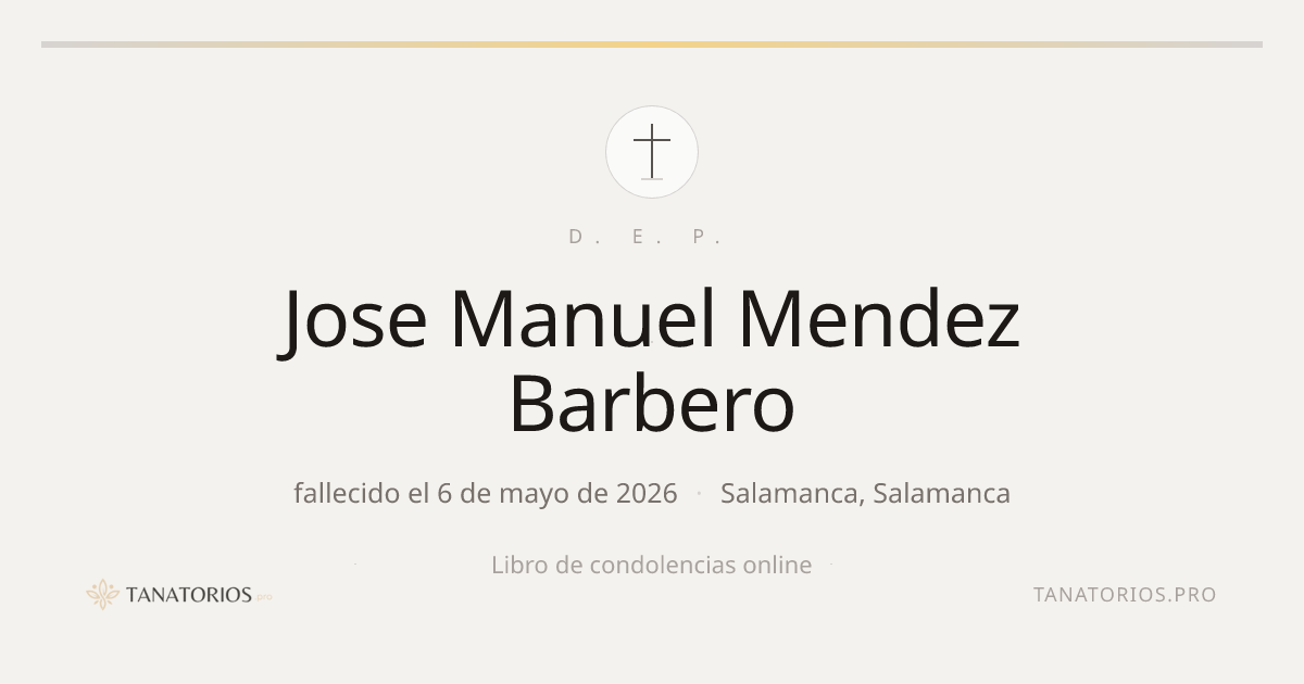 Memorial de Jose Manuel Mendez Barbero