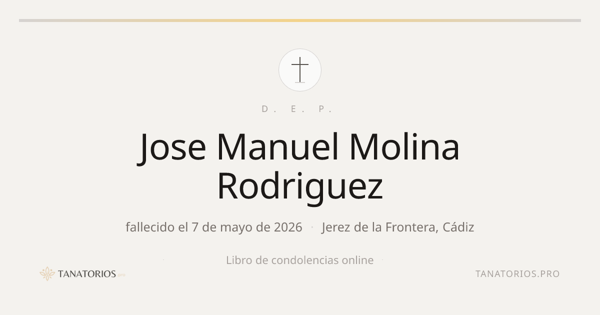 Memorial de Jose Manuel Molina Rodriguez