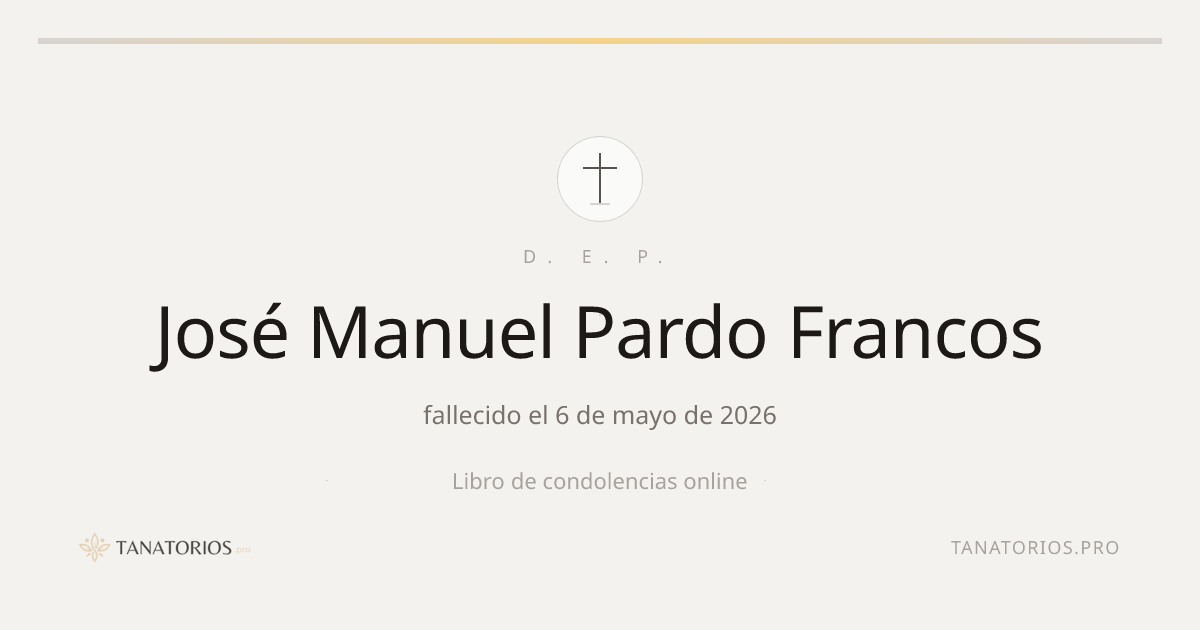 Memorial de José Manuel Pardo Francos