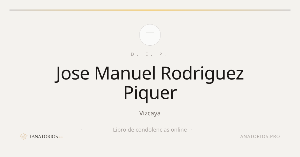 Memorial de Jose Manuel Rodriguez Piquer