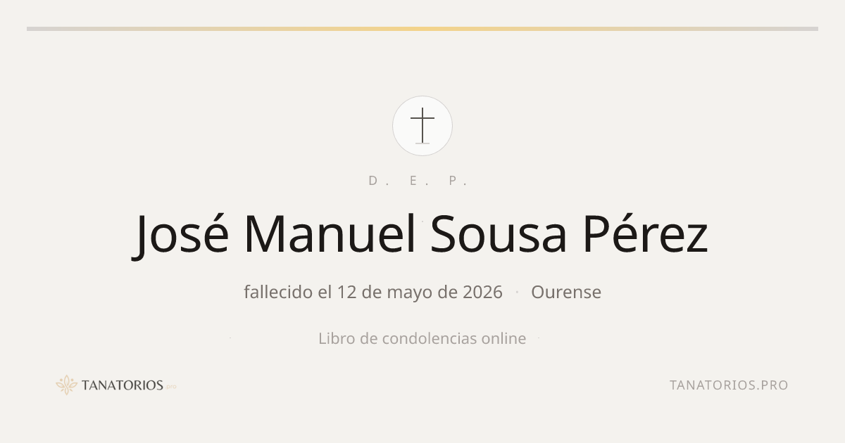 Memorial de José Manuel Sousa Pérez