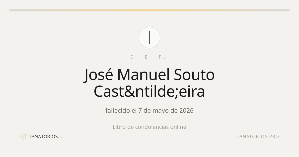 Memorial de José Manuel Souto Cast&ntilde;eira