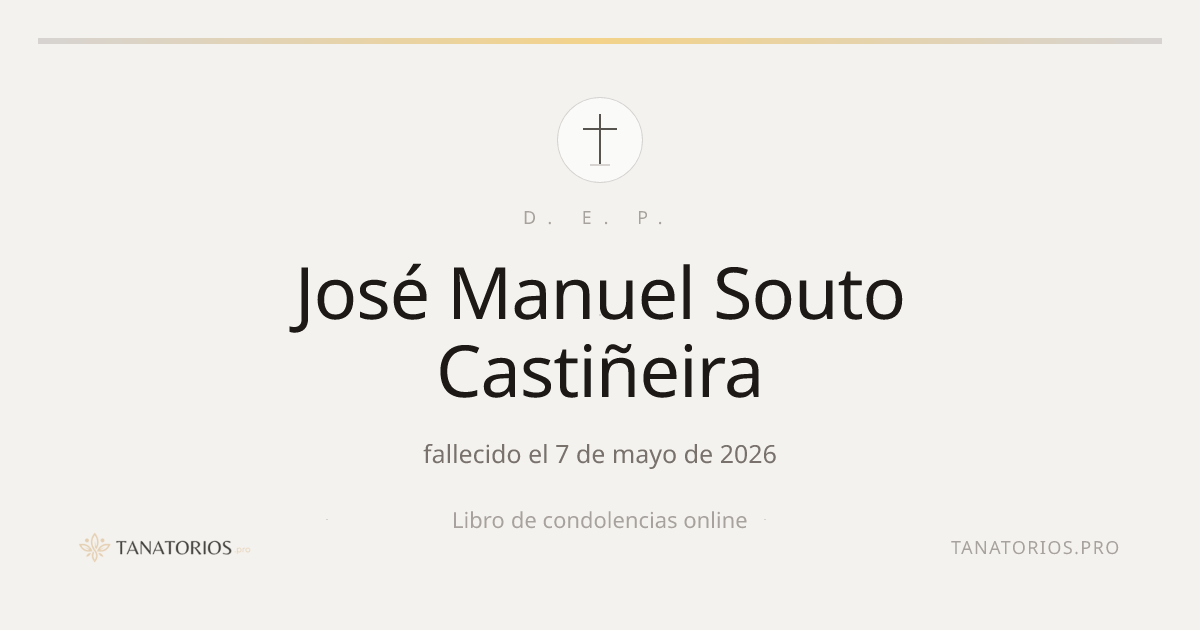 Memorial de José Manuel Souto Castiñeira
