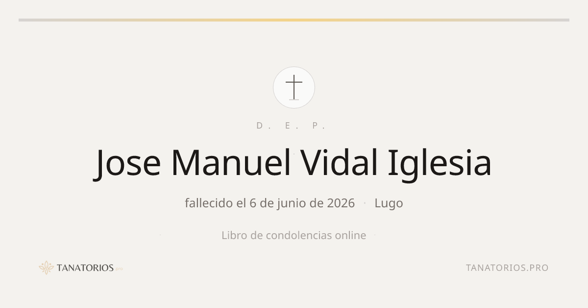 Memorial de Jose Manuel Vidal Iglesia