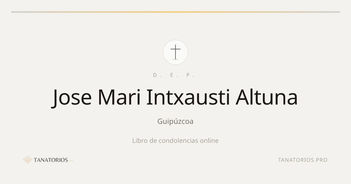 Memorial de Jose Mari Intxausti Altuna