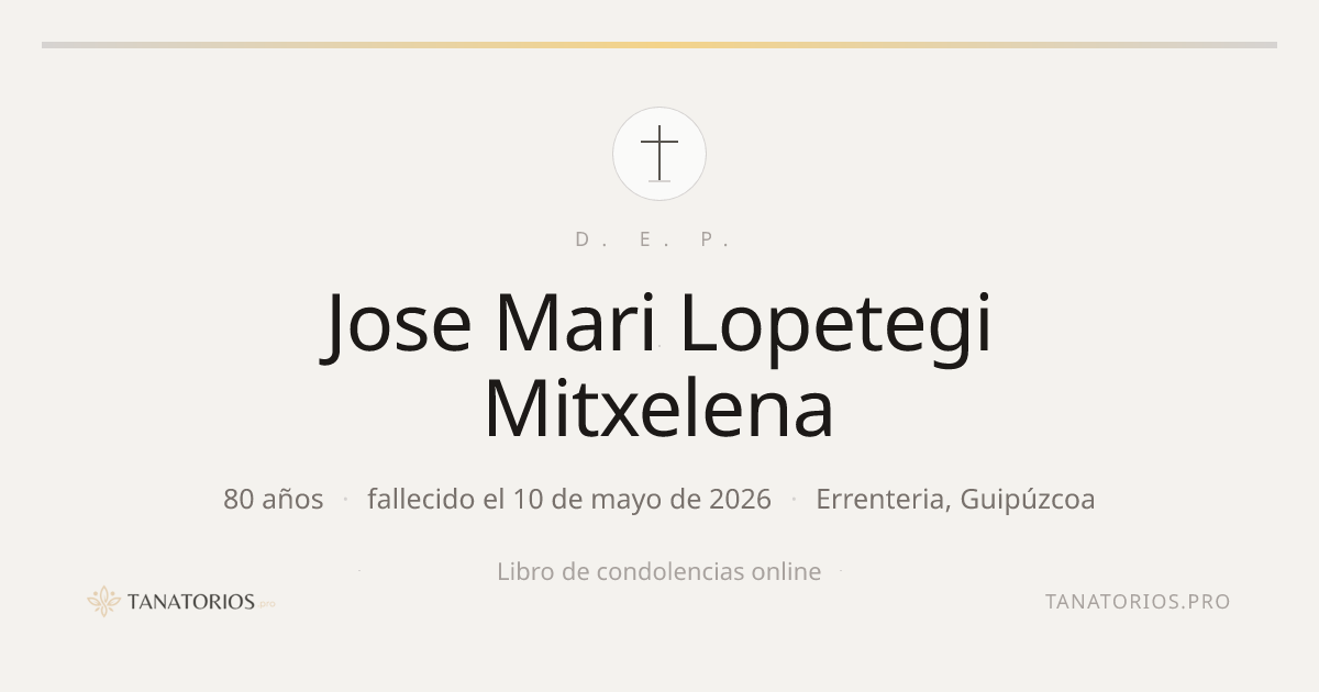 Memorial de Jose Mari Lopetegi Mitxelena
