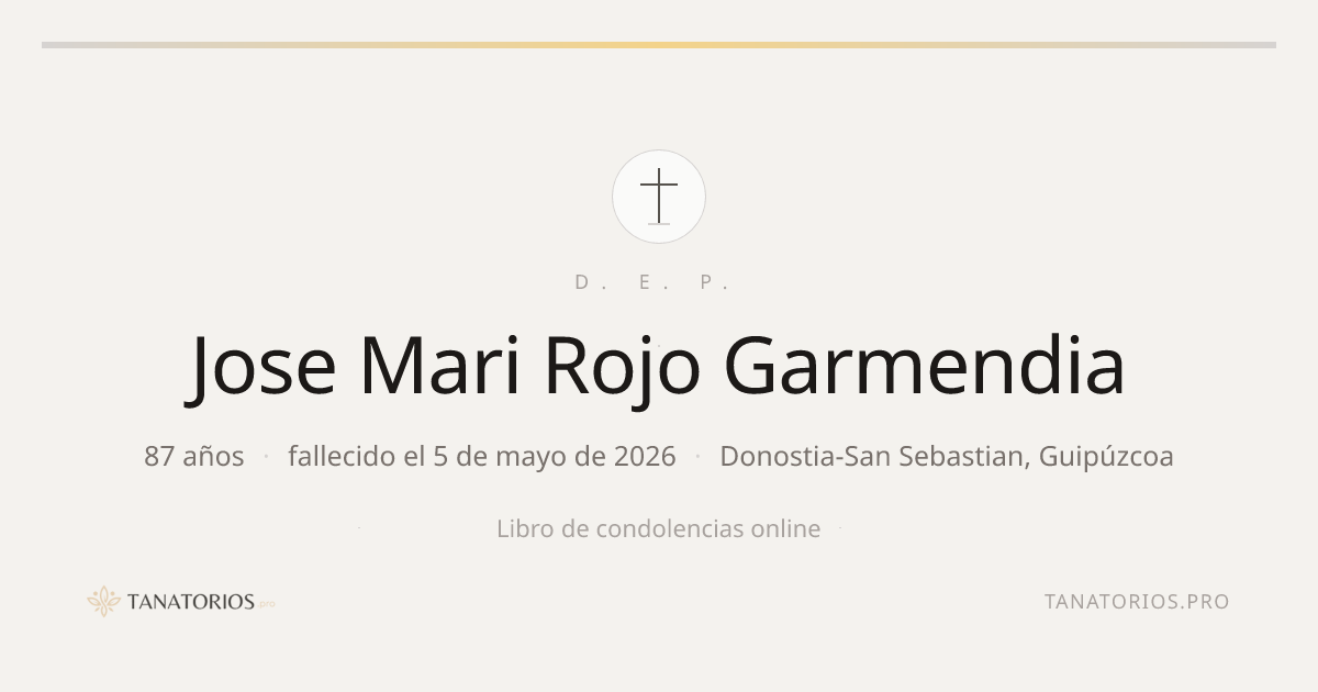 Memorial de Jose Mari Rojo Garmendia