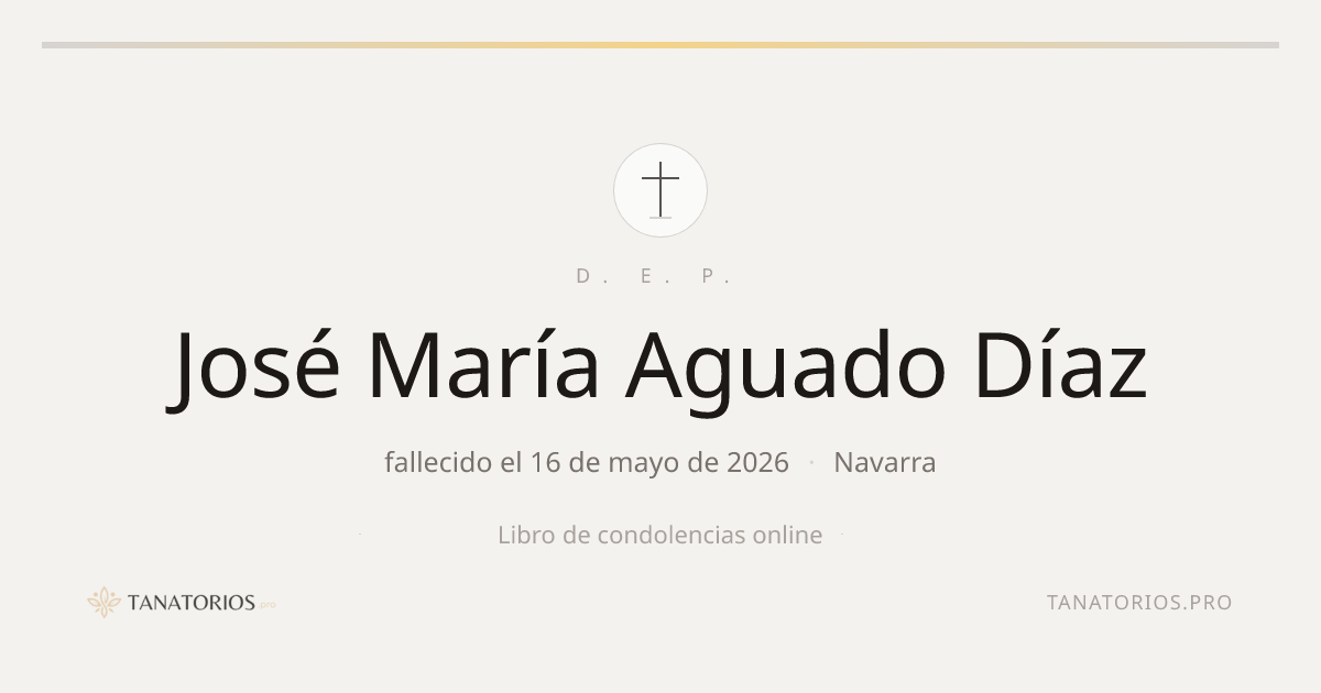 Memorial de José María Aguado Díaz