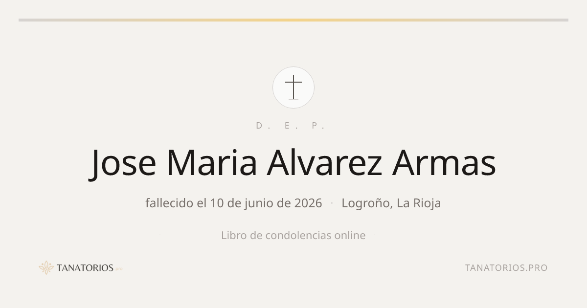 Memorial de Jose Maria Alvarez Armas